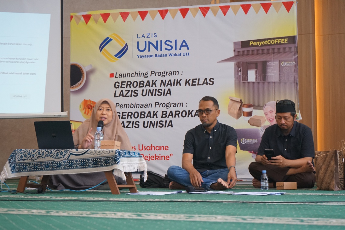 Lazis UNISIA Gelar Pembinaan Peserta Gerobak Barokah melalui Pendampingan Sertifikasi Produk Halal