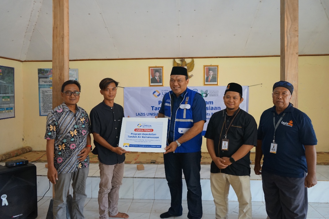 Peresmian Tandon Air di Dusun Wuni Gunungkidul, Lazis UNISIA Hadirkan Akses Air Bersih